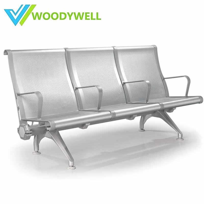 3 Seater Waiting Chair Public Airport Waiting Bench Hospital Waiting Sofa Steel Chair