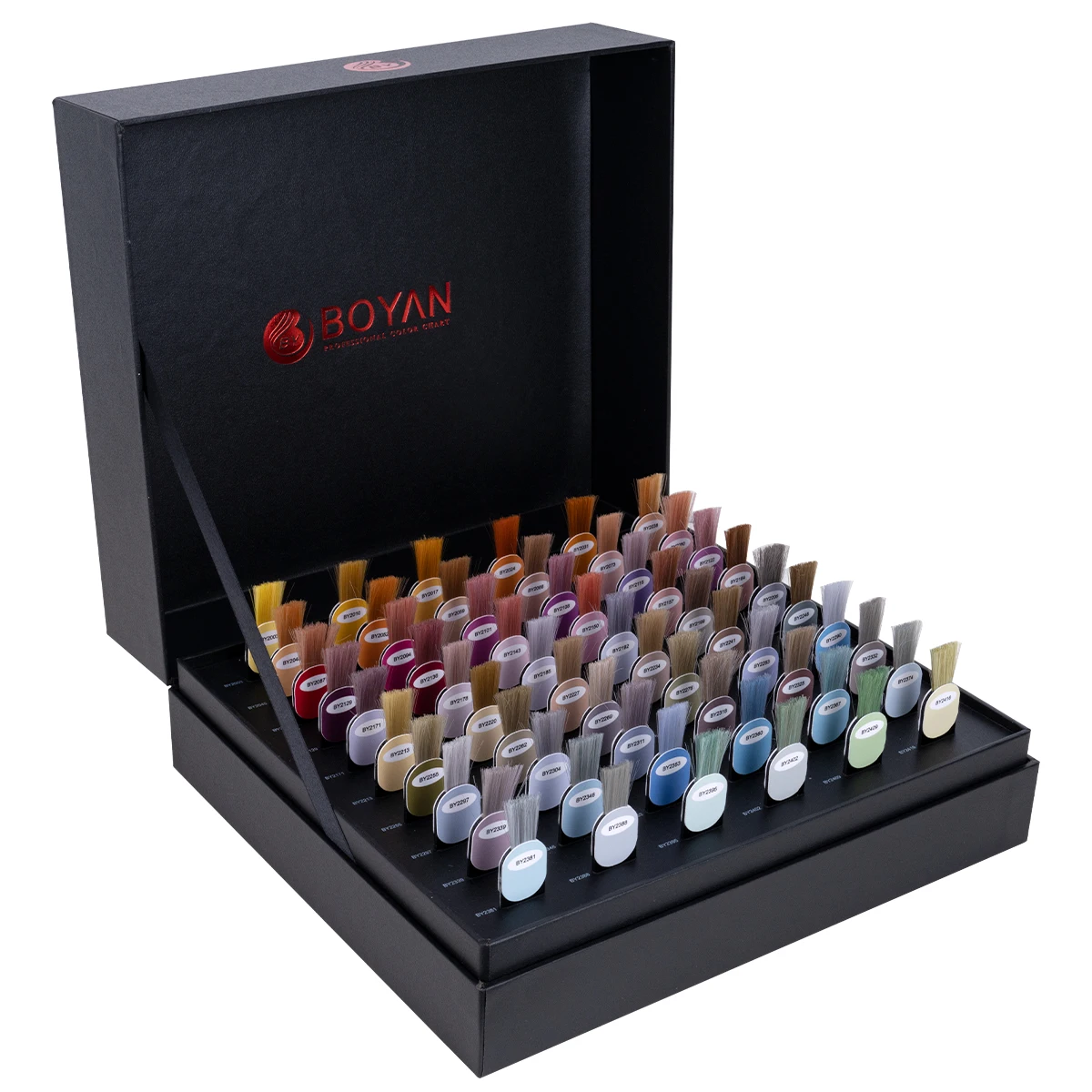 new arrival MOQ 100 pcs hair color swatch chart hair dye palette color chart for salon