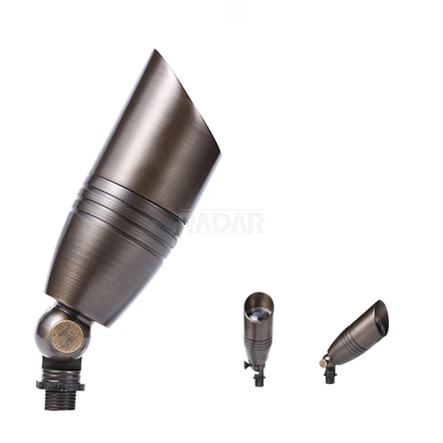 RAL-8102-BBR Классическая твердая латунная Ландшафтная подсветка 12 В низкое напряжение уличный встраиваемый светильник лампочка MR16 ip65 садовый светильник.