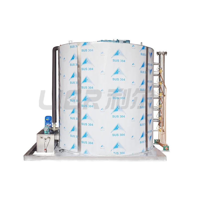 Corrosive Resistance Seawater ice Generator SS316 stainless steel Freon Flake Ice Evaporator