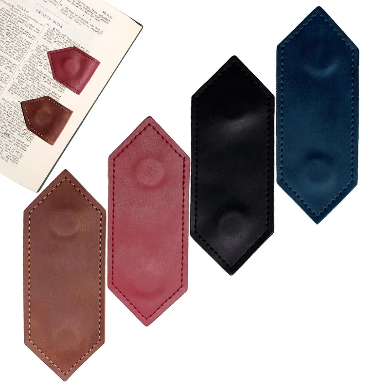 Design Vintage Reading Book Mark Stationery School Office Supplies Leather Magnet Book mark For Readers