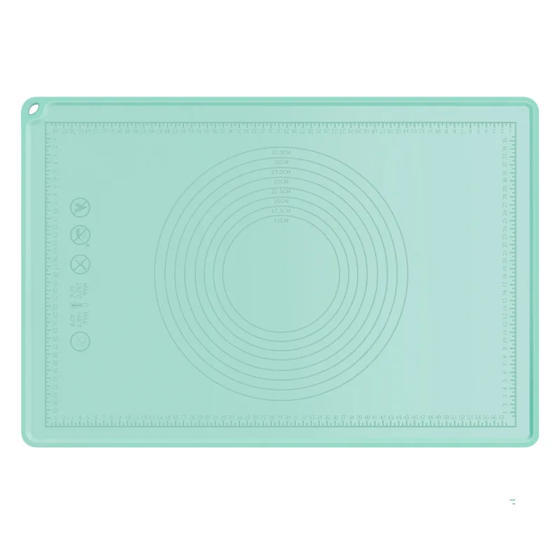 Thickened 5MM Multiple sizes Silicone Baking Mat With Measurement Rectangle Nonstick Reusable Silicone Pastry Mat For Dough