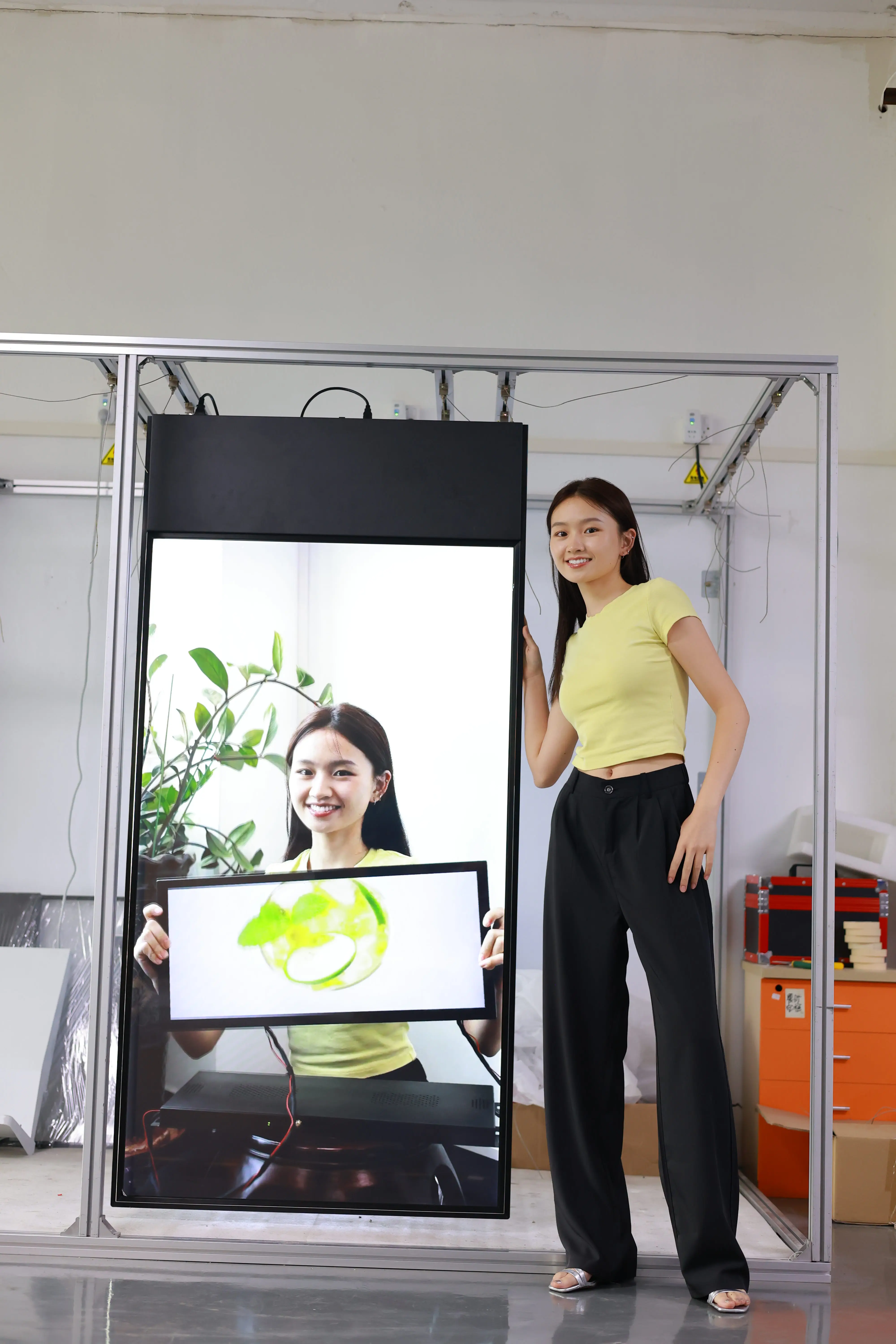 LCD Strip Electronic Shelf Display Lcd Screen USB Media Network Player LCD Advertising Screen Stretch Bar SDK Indoor TV 3s 16:9