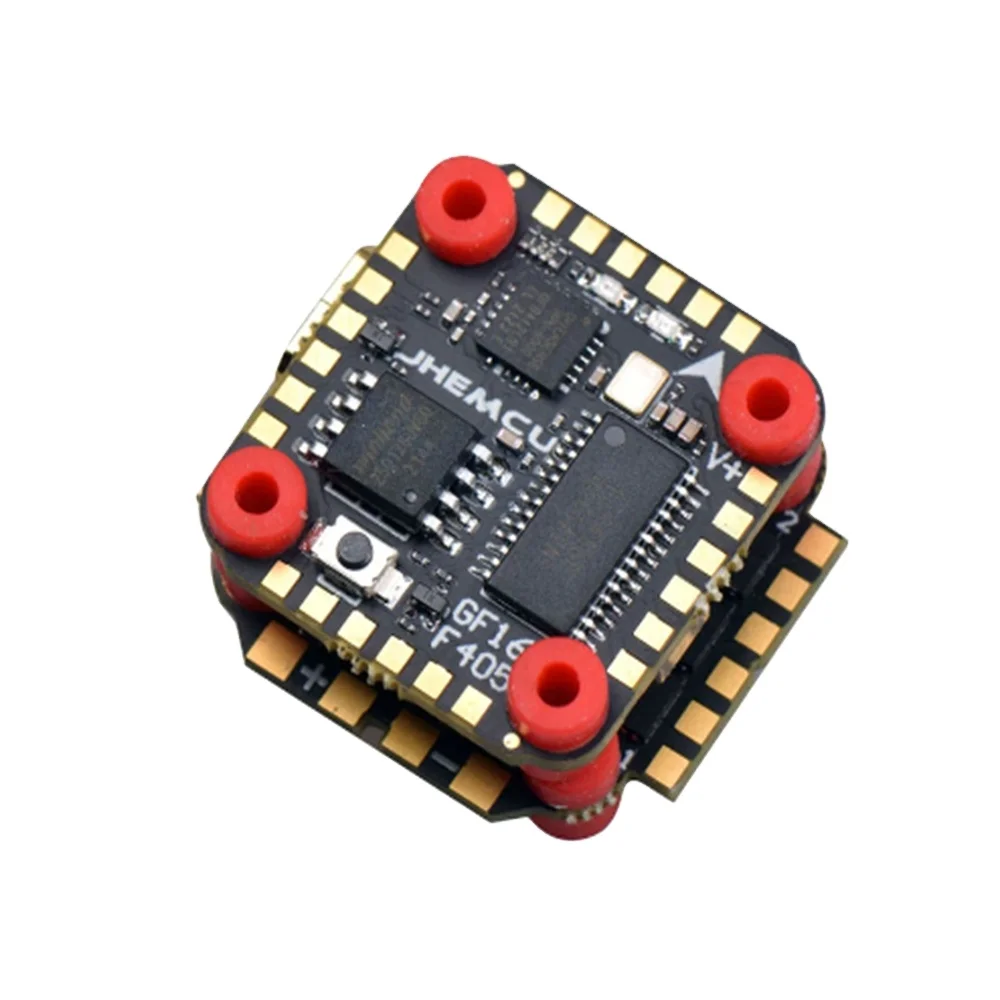 JHEMCU GF16-BMI 16x16 мм 2-4S стек BMI270 F405 Baro OSD Контроллер полета BLHELIS 13A 4 in1 ESC для микро дронов