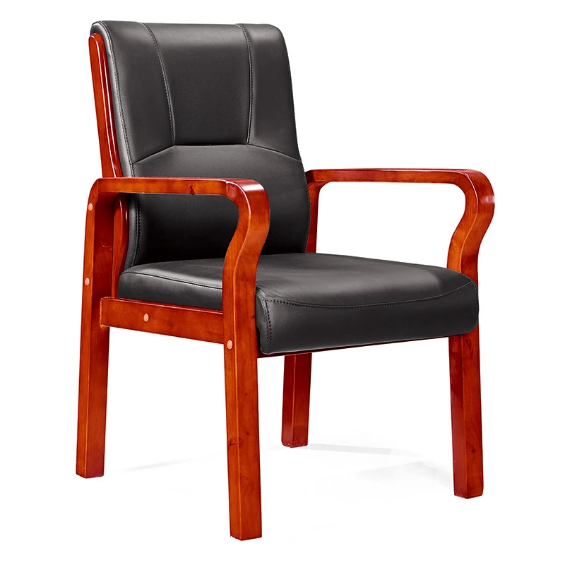 Old fashion Asian style wide with leather padding wood frame conference meeting room