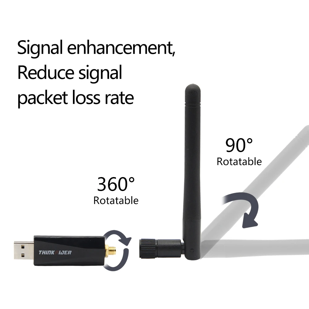 ANT+ Data Receiver Portable Long Range Wireless USB Bicycle Stick ANT+ Dongle for Cycling Data Recieving