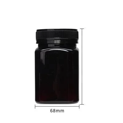 Transparent Bottle Plastic Container Empty Plastic Honey Jars 500g Plastic Jar With Easy Open Lid