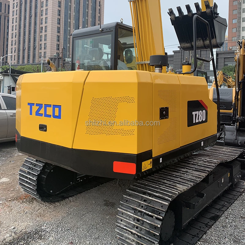 Новый китайский бренд TZCO80 8 тонн строительная техника гидравлический 80 экскаватор по конкурентоспособной цене