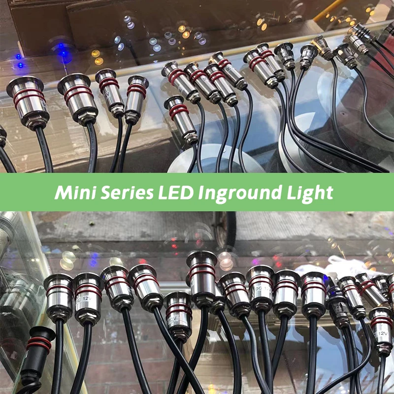HOTOOK Stainless Steel 1W Waterproof IP68 Outdoor Inground Light 12V Led Mini Garden Spot Deck Lighting Underwater Star Light