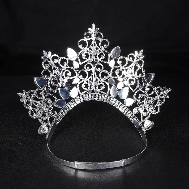 New European and American Colorful Crystal Zircon Crown Princess Birthday Baroque Alloy Crown
