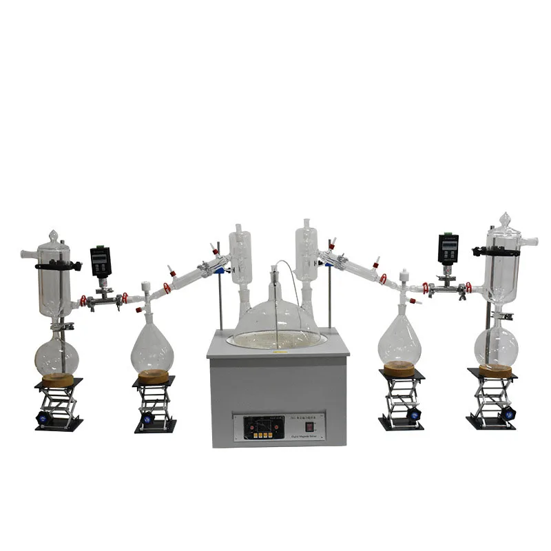 Приемник коровы для дистилляции с коротким циклом, 250 мл, 24/40 йой/5 литров