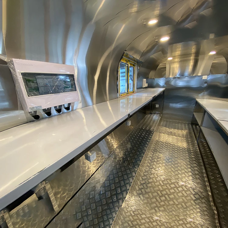 New Arrival 4 Meters Length Airstream Food Vending Trailer/Street Mobile Food Truck