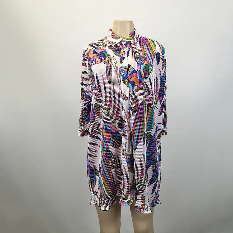 
China Manufacturer New Product Custom Good Quality Casual Women Printed Dress 