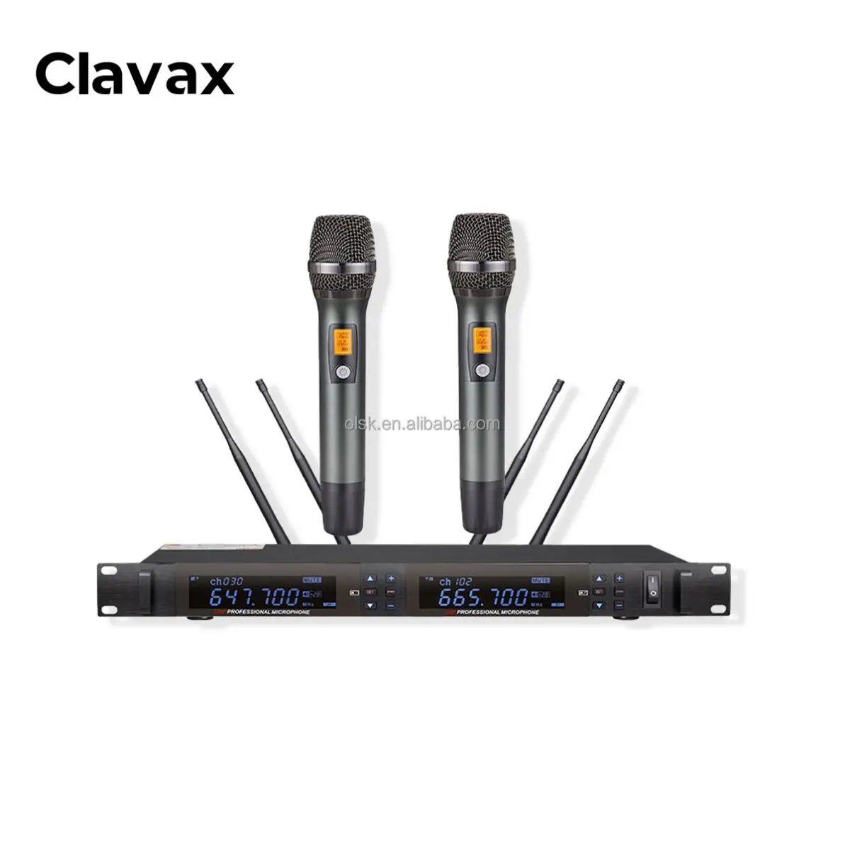 Clavax CLPM-AK2800 UHF металлическая Беспроводная микрофонная система профессиональный вокальный микрофон 100 м на расстоянии приемной встречи для свадебного пения