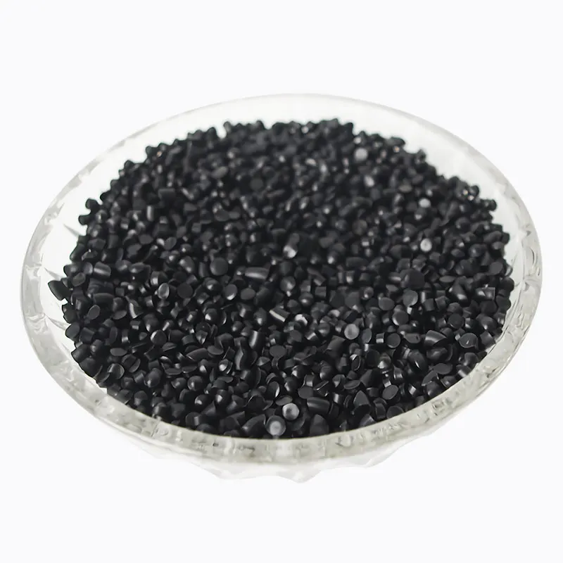 Чистый черный полиэтилен высокой плотности HDPE гранулы PE100 PE80 для