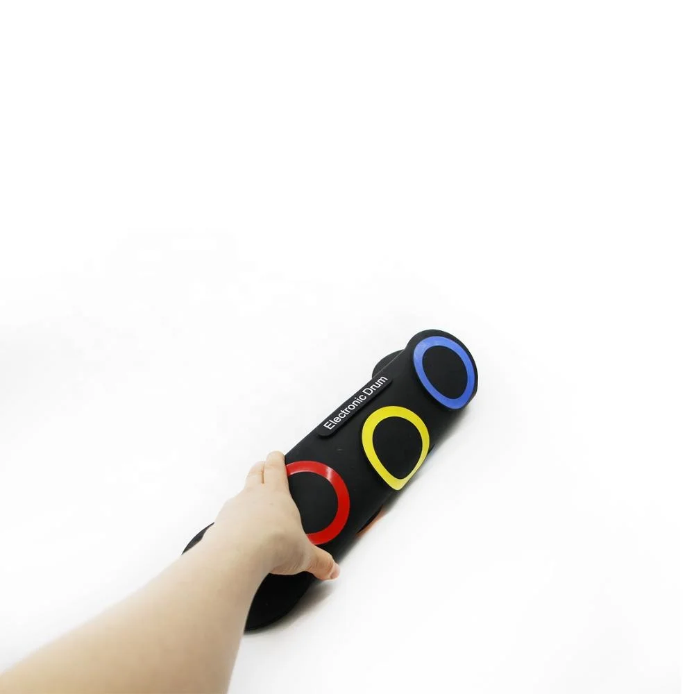 Оптовая продажа радуга цвет Roll Up мини электронные барабаны набор складной электронный барабан Комплект