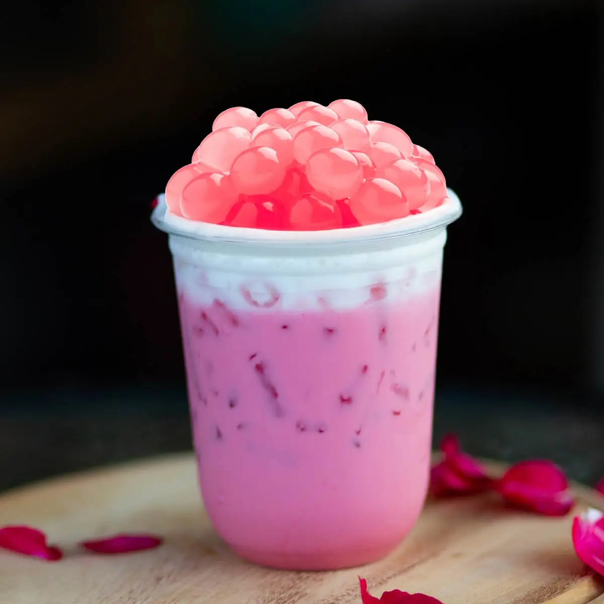 Rose Tapioca Pearl bubble tea ingredients