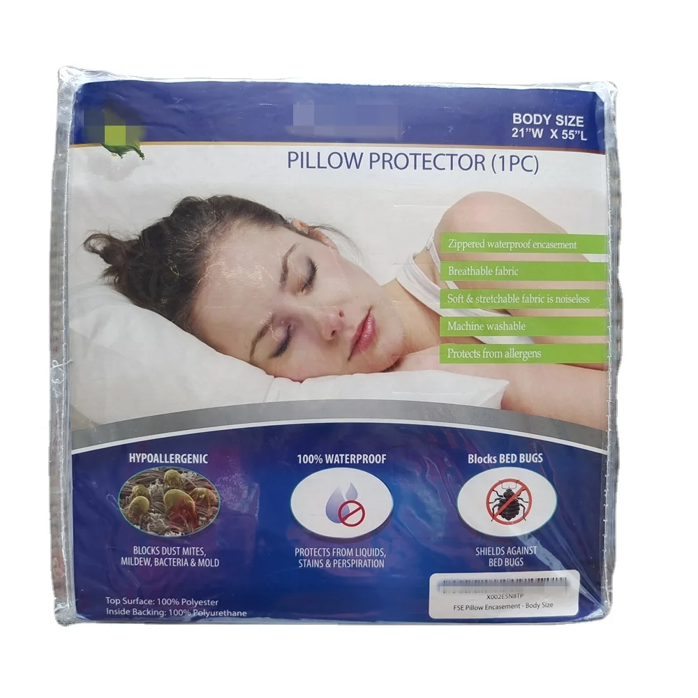 Полиэстеровая вязаная Водонепроницаемая длинная Наволочка на молнии г/кв. М наволочка для беременных