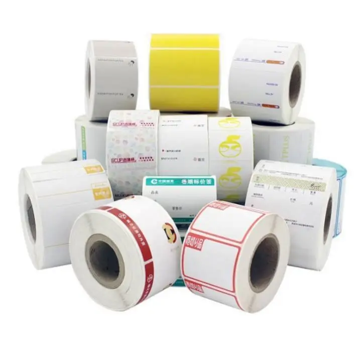 Low Price Thermal Waybill Adhesive Paper Delivery Sticker Transfer Label Material Thermal Printer Label Roll Paper 100*150