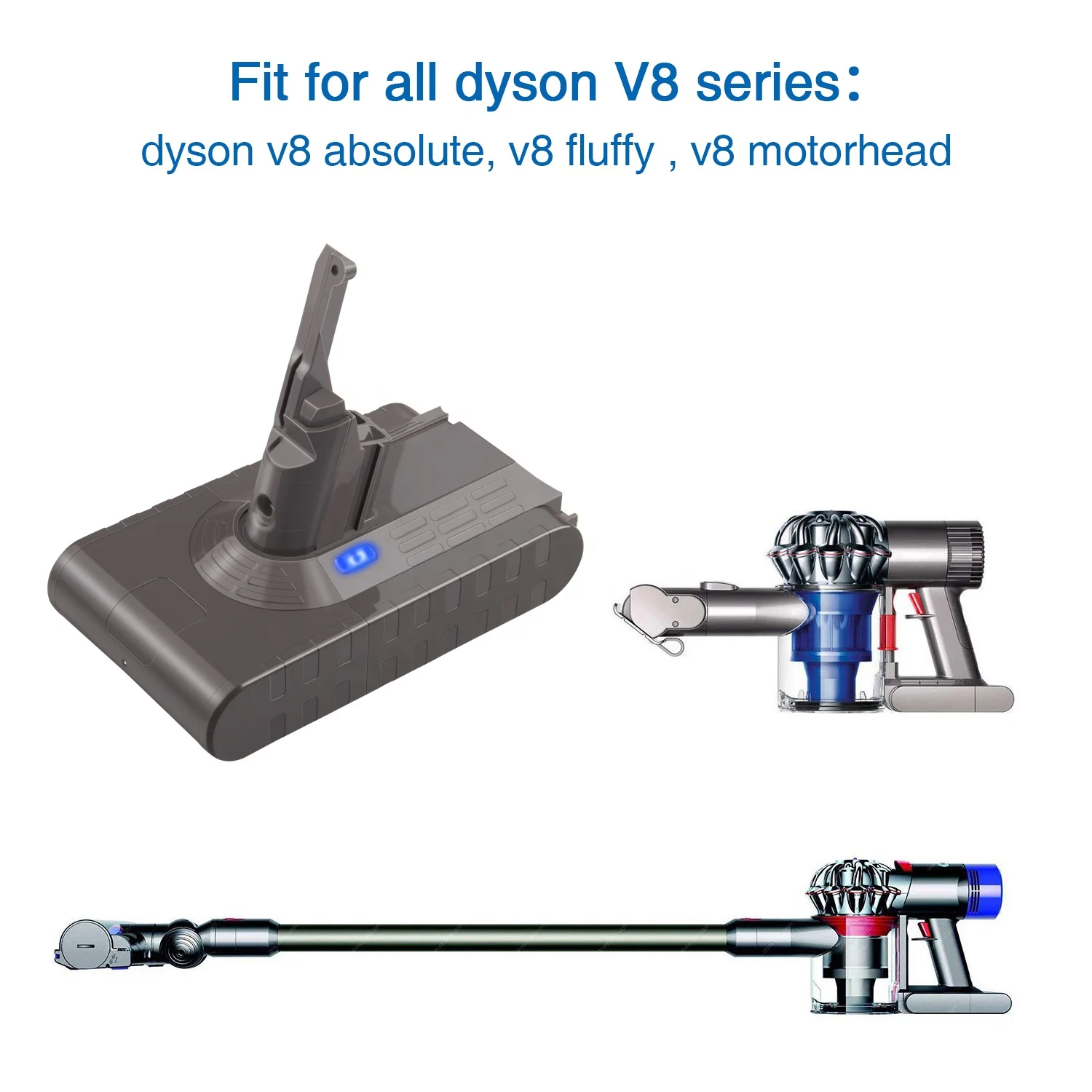 21 6 V 3.5A для Dyson V8 литий-ионный аккумулятор замена портативные пылесосы абсолютная