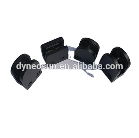 black stainless steel glass Bracket For 6-12mm Glass Balustrade Handrail Railing Glass Clamp