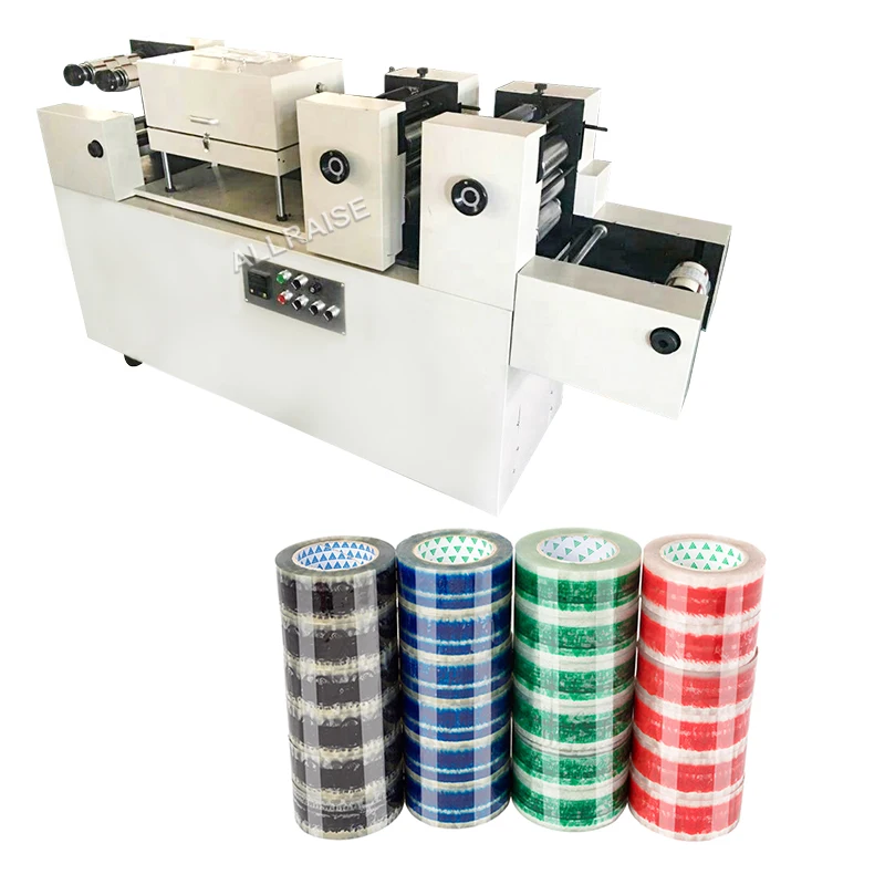 Factory Price 2 Color Flexo Tape Printer Bopp Adhesive Tape Printing Machine Packaging Tape Printing Machine
