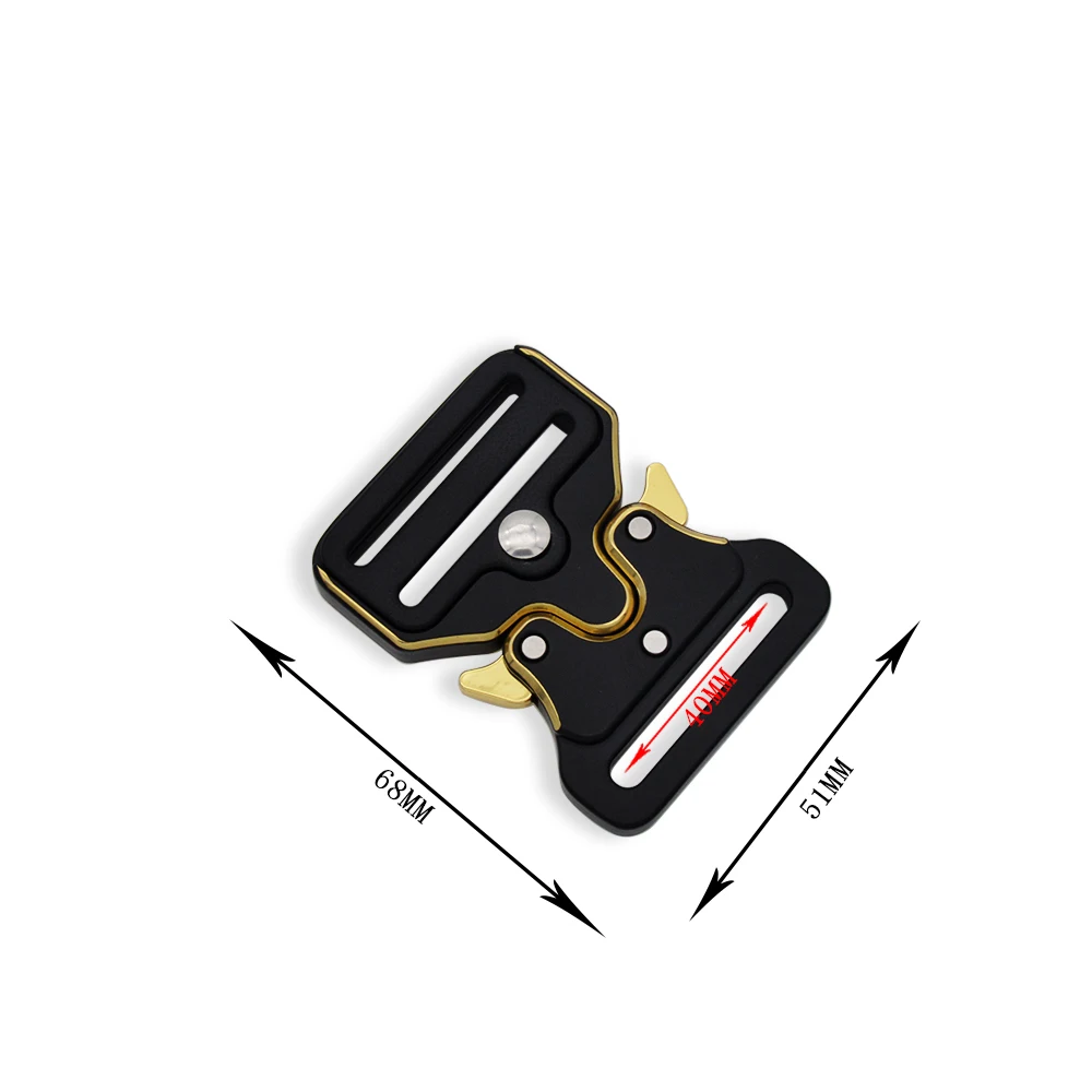 Factory direct supply tactical 40mm  Army Belt Adjustable Men side quick release belt buckle