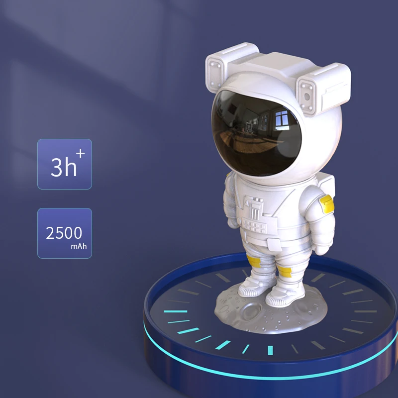 Wholesales Dropshipping PVC Projection Lamp Astronaut Starry Light Projector Star LED Astronaut Shaped Astronaut Projector