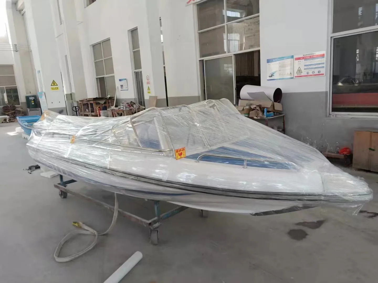 Aluminum Alloy Half Canopy Fishing Boat for Speedboat and Yacht Use