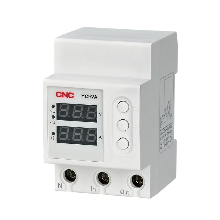  CNC YC9VA 1-63A регулируемое устройство защиты от перегрузки и пониженного напряжения 230V