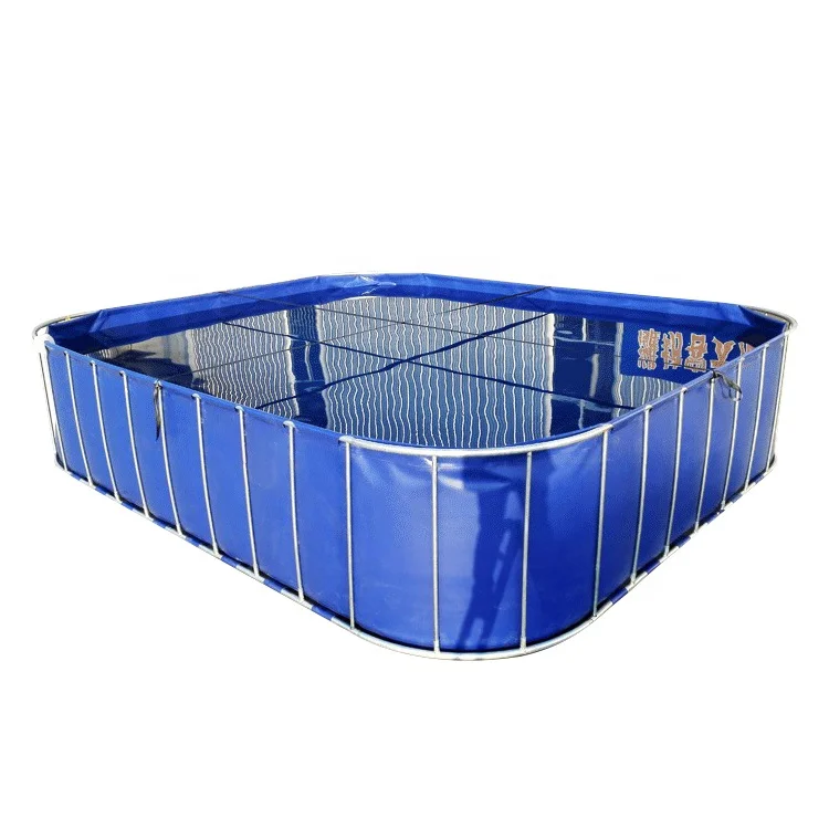 Round Shape Collapsible PVC Coated Fish Pond Tank Material Tarpaulin Cover