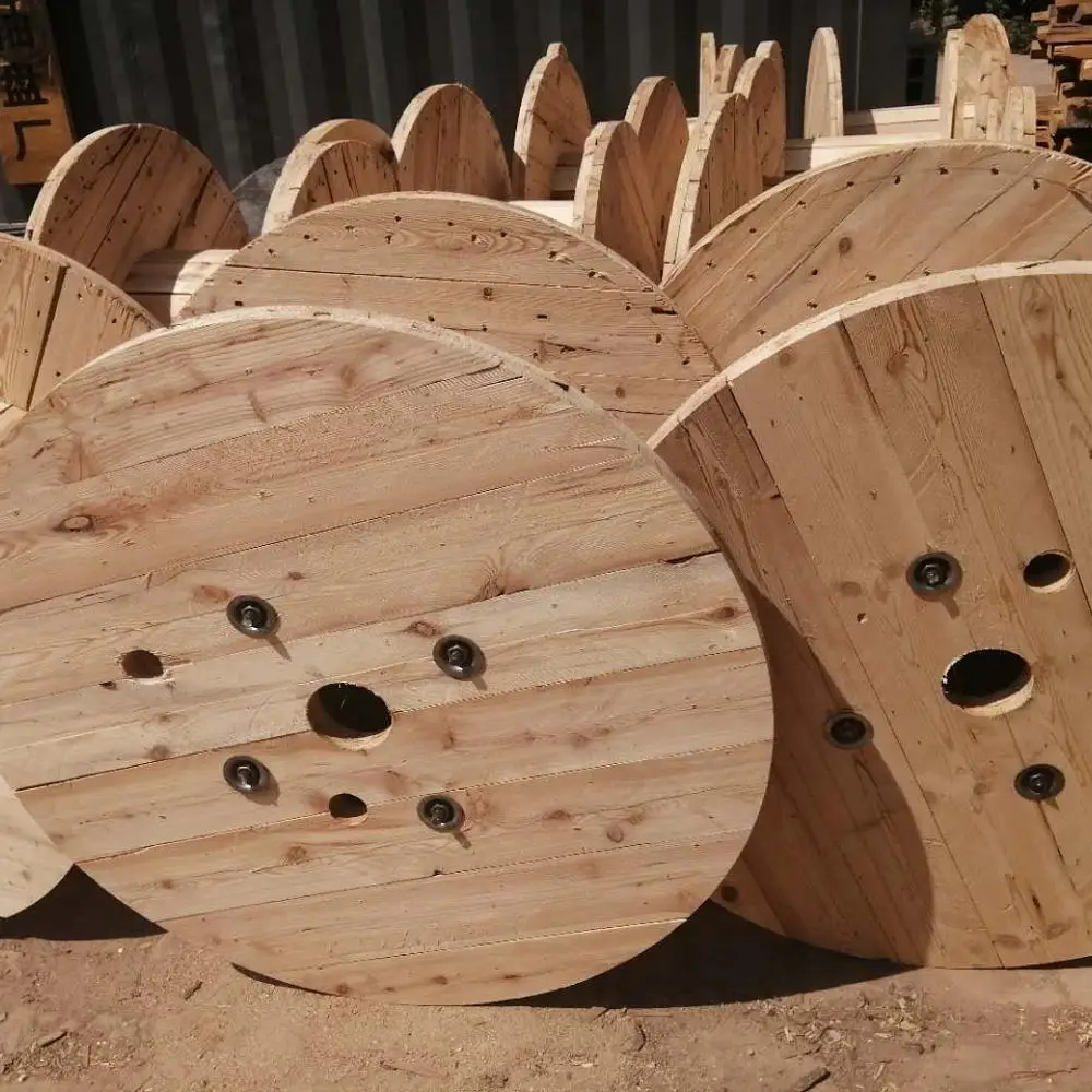 Прочный барабан из фанеры для обмотки кабеля, барабан из проволоки