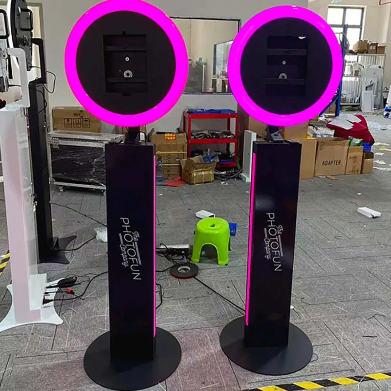 11 Inch Ipad Photo Booth Shell Ring Light Photo Booth Ipad White 9.7inch Selfie Station Photo Booth Simple With Printer Ipad Lcd