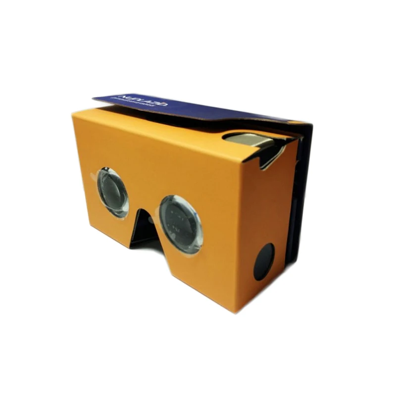 Custom Logo Cardboard VR Glasses Viewer 2.0 Headsets 3D 37MM Lens Virtual Reality