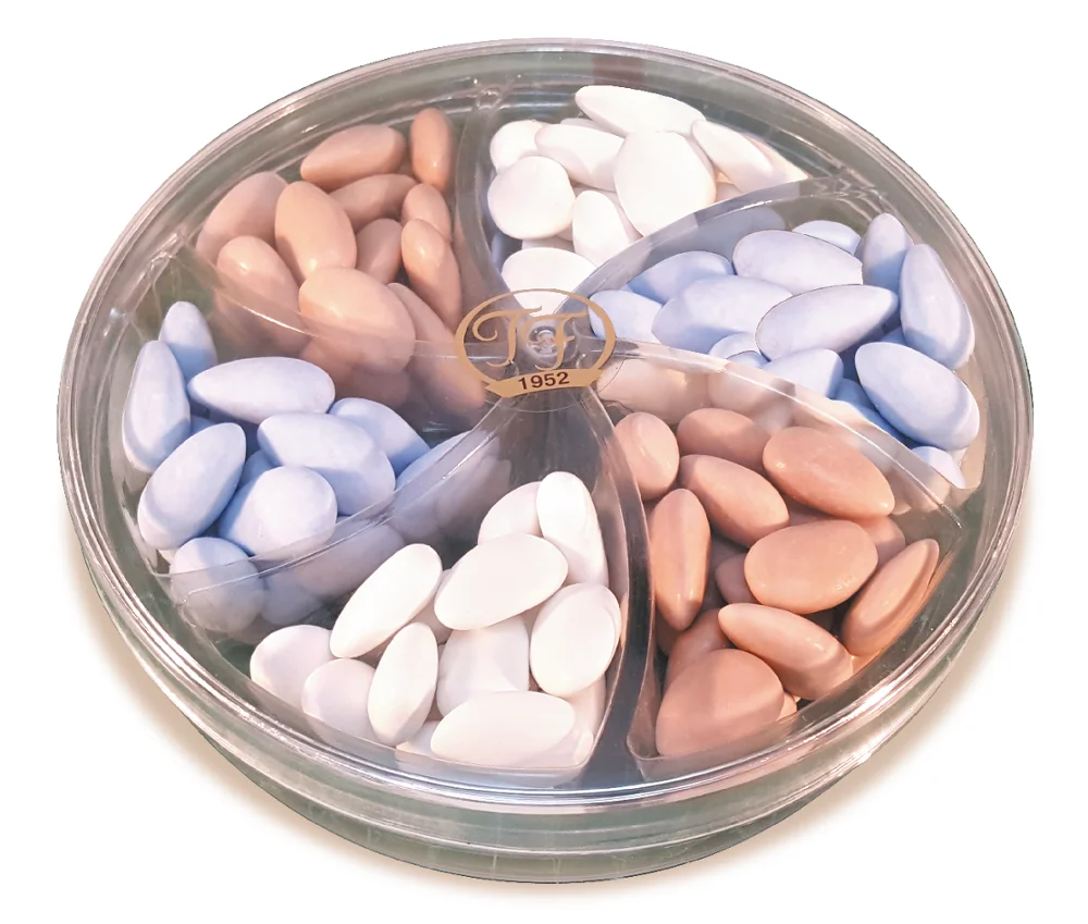 Tafe Assorted Sugar Coated Almond Dragees wit Vanilin and Cinnamon 225g - 1052 code