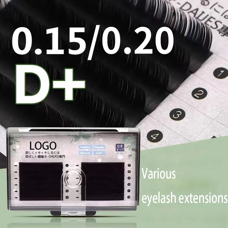 Wholesale Price J B C D Dd M L Korean Pbt Fiber Silk Eyelashes Extension