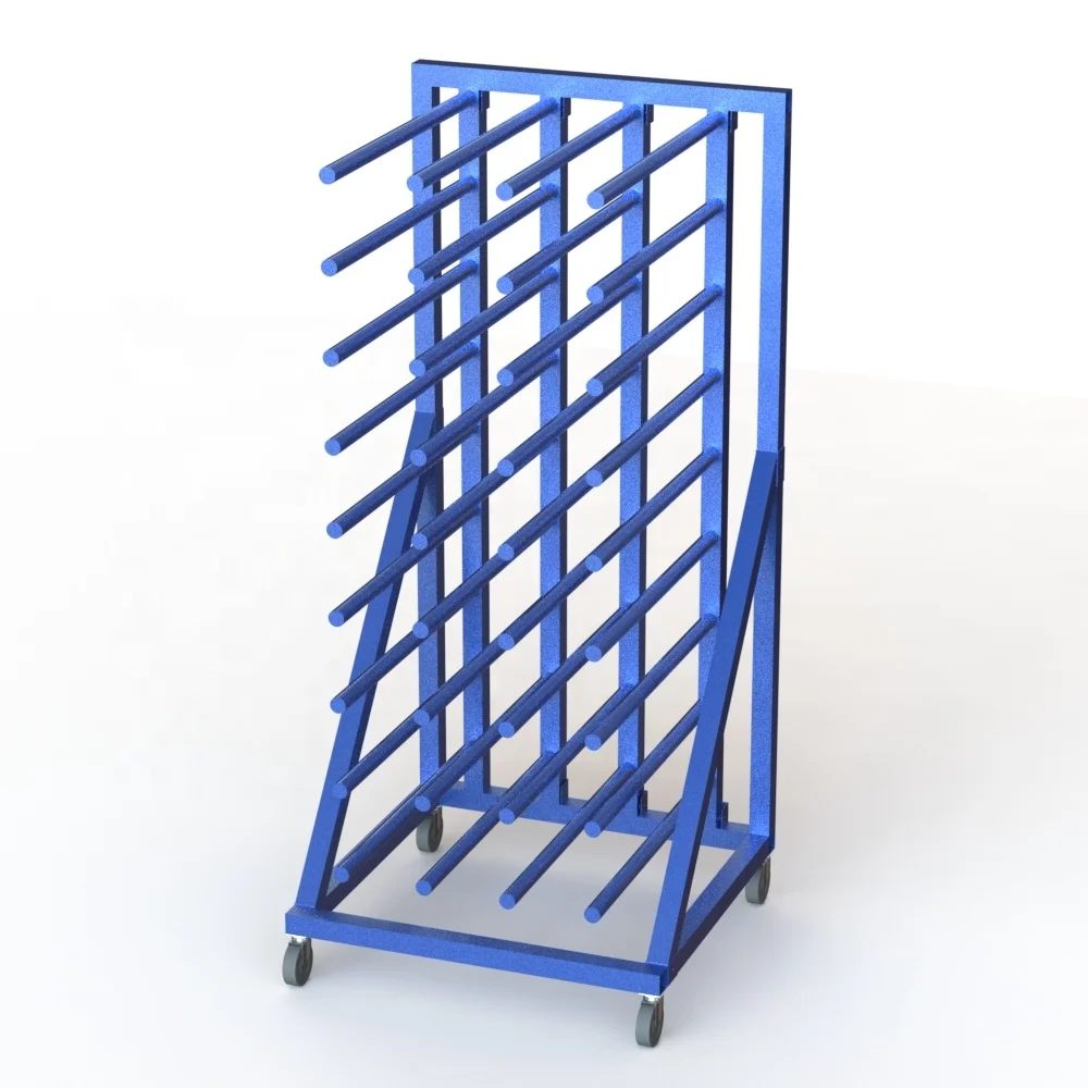 5FT Length Vinyl Rolling Industrial Display Stands , Heavy - Duty Display Stand