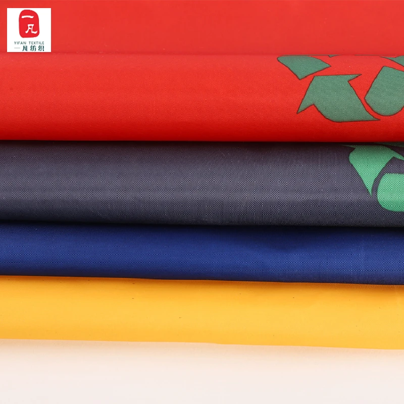 Plain European and American geometric printing coating Oxford cloth rod box backpack kit fabric