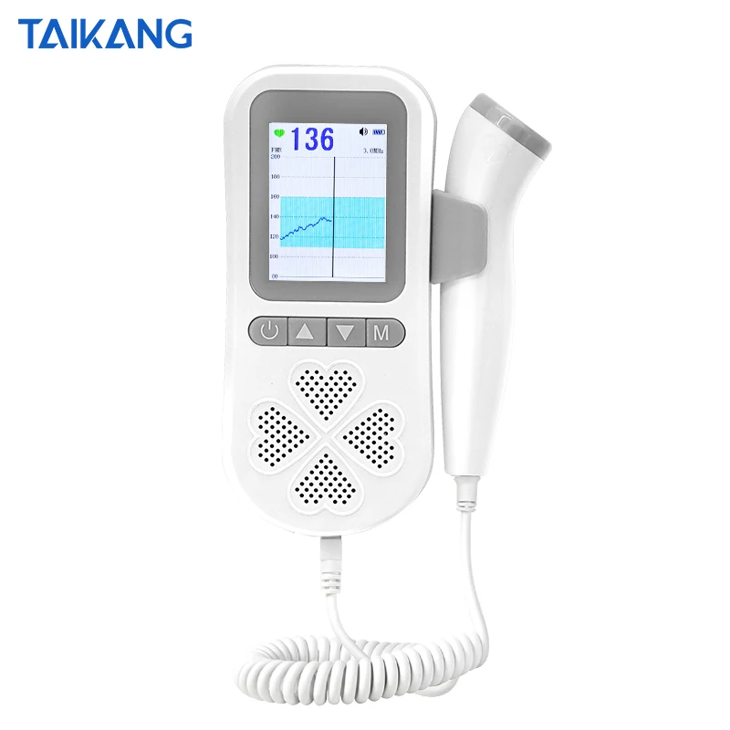 Цифровой ультразвук 3 МГц TFT кривая и цифровой дисплей Baby Heart Sound фетальный допплер