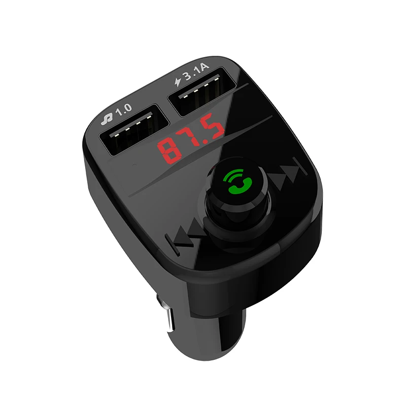 1626-6 FM Transmitter BT Wireless Radio Adapter Car Kit Dual USB Charging MP3 Player Car Charger Qc 3.0 Charger 2 Ports 3 Years