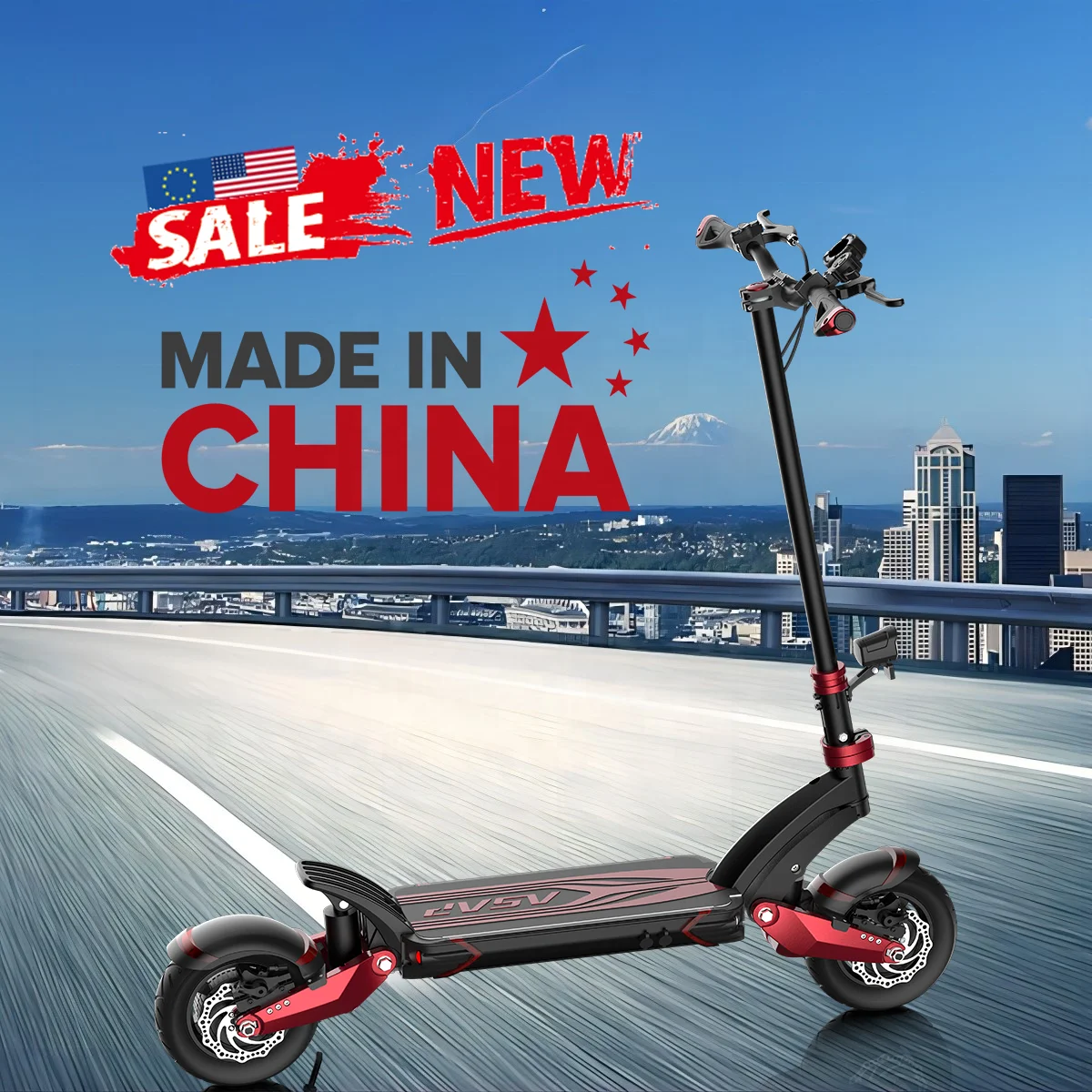 2024 Innovative Foldable Off Road Electric Scooter Support Long Rang Ride Fast Portable E-scooter