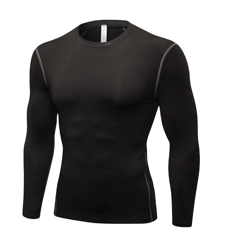 Long Sleeve Men Compression Fitness Sports Gym Running Exercise Outdoor Activities Training Shirt