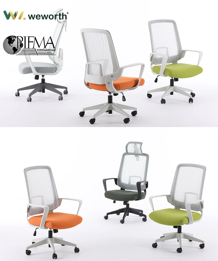 
Medium Back Support Cushions Lumbar Support Colorful Orange Breathable Mesh Office Chair 