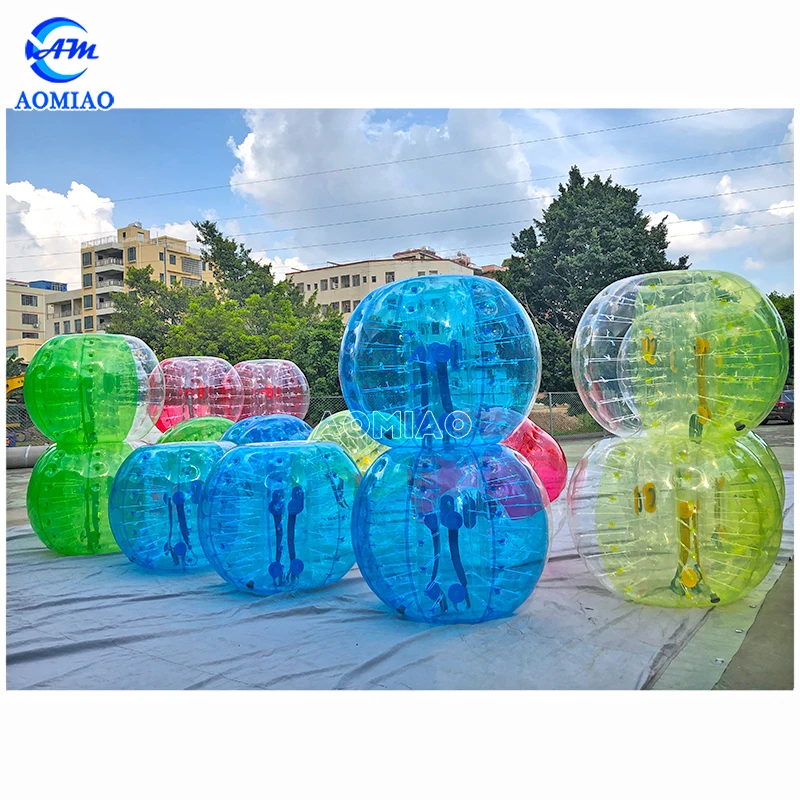 100% TPU Factory price adult bubble football bumper soccer ball for sales