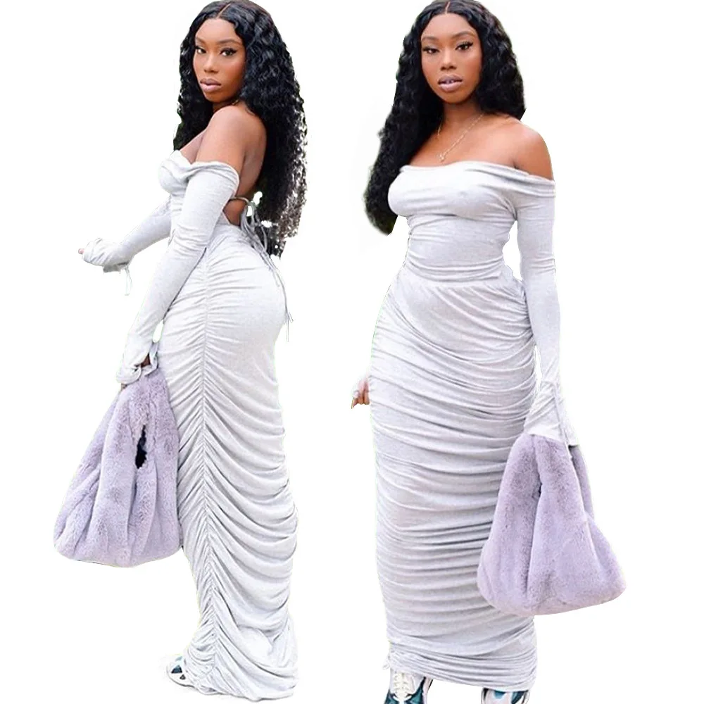  2021 Весенний Новый женский модный повседневный костюм женская блузка с длинными рукавами тонкая юбка оптовая продажа 2 шт платье