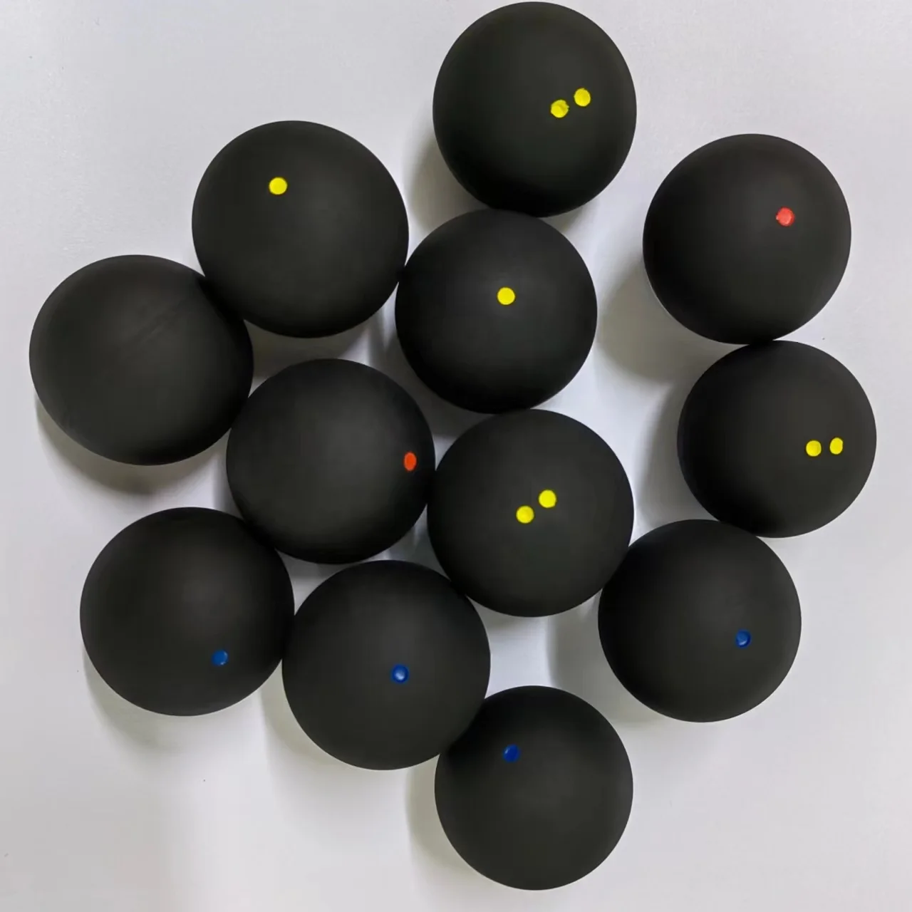 SQ382 Single Yellow/Blue/Red Dot Training Squash ball