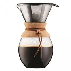 High-quality hot-selling Heat resistant Borosilicate glass drip expresso Coffee Maker with Permanent Filter