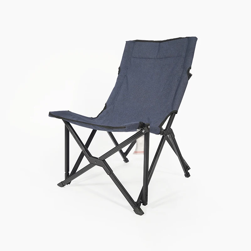 Modern Design Lightweight Steel Frame Folding Moon Chair New Ultralight Camping Chair for Beach or Park Use Factory Price