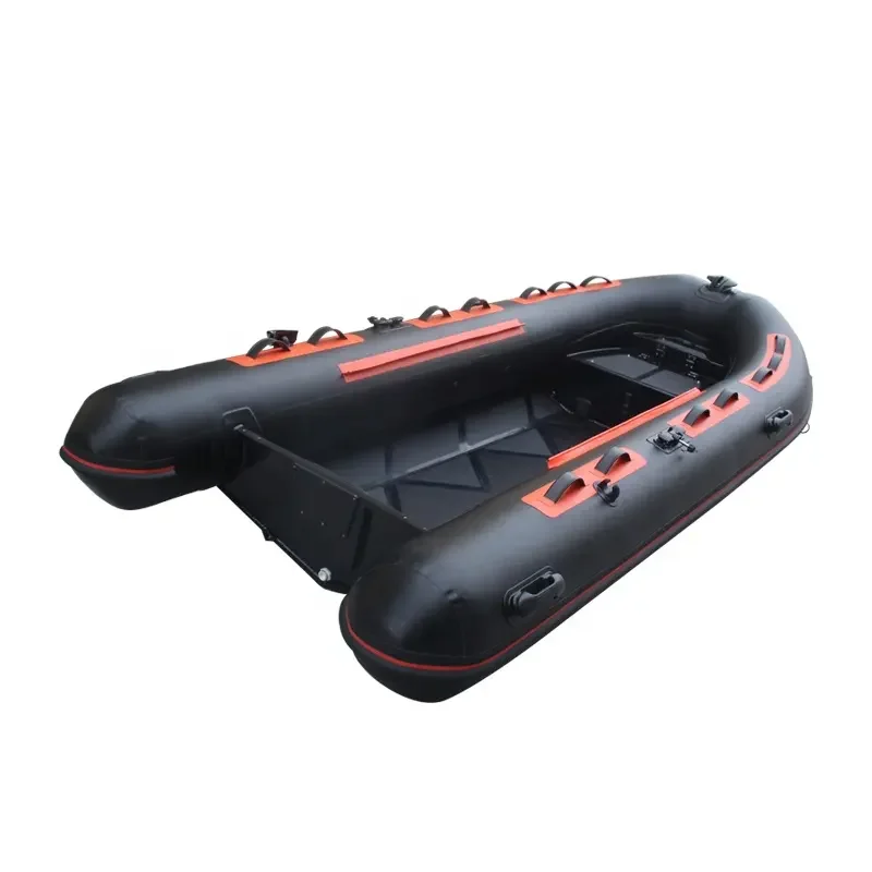 Toshare Custom Logo Pedal Patrol Rib Boat Fiberglass Hull Floor Hovercraft Canoe for Ocean Waters Fishing
