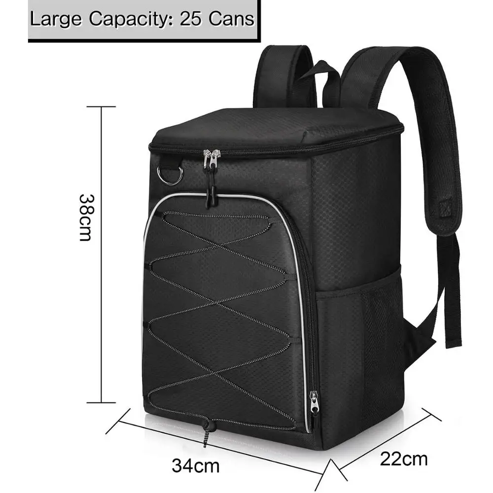 Insulated Cooler Backpack Leakproof Soft Cooler Bag Lightweight Backpack Cooler for Lunch Picnic Fishing Hiking Camping Park